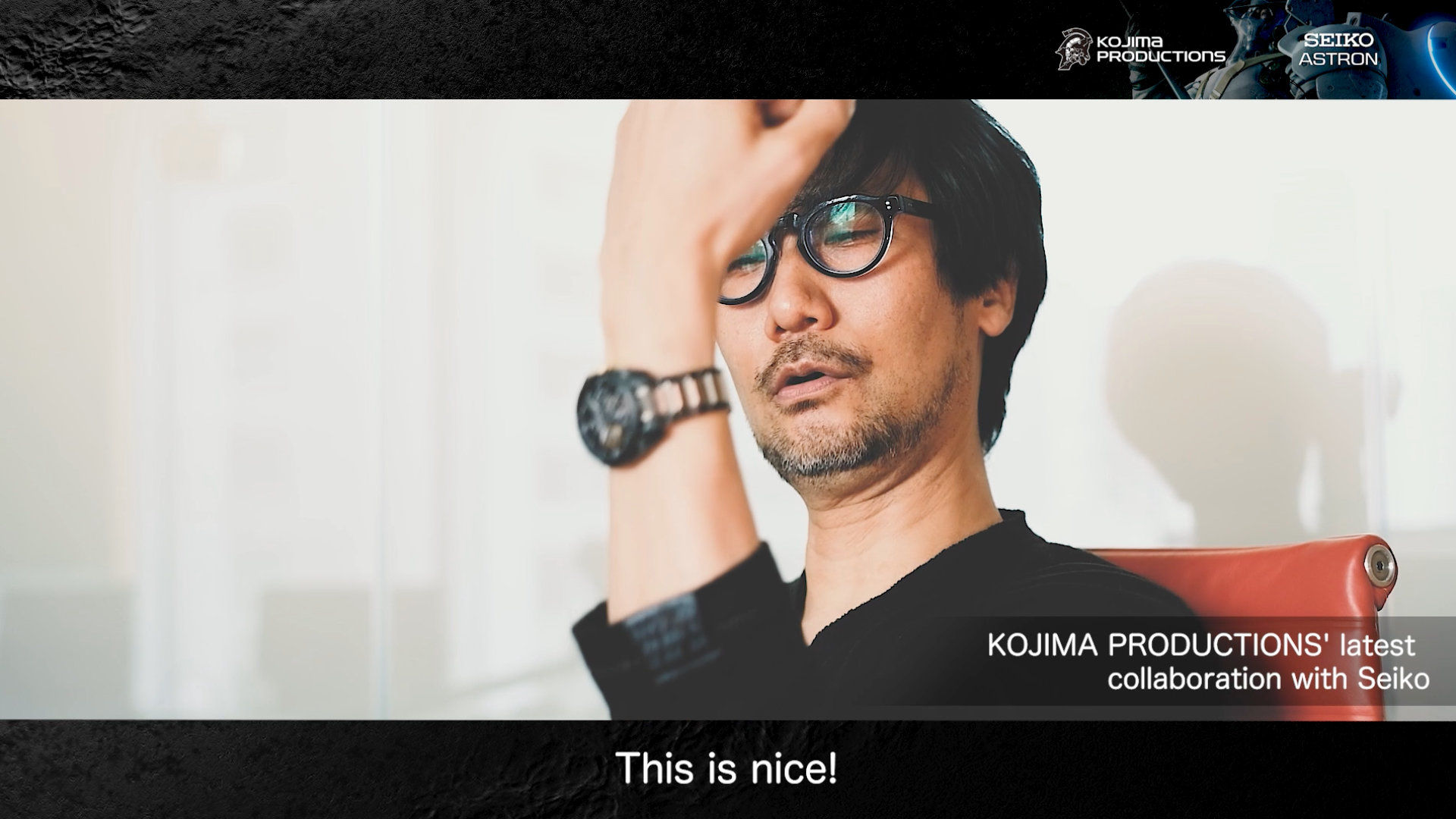 Hideo Kojima unboxing Seiko watch